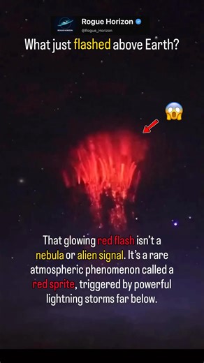What Are Red Sprites in the Sky? #spaceexploration #sprites #nebula #earth #flash #ytshorts