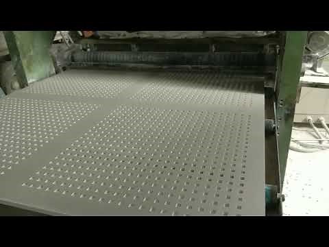 Perforated gypsum board acoustic board