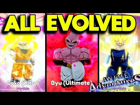 ALL 3 NEW EVOLVED DRAGON BALL UNITS SHOWCASE IN ANIME ADVENTURES UPDATE 18.5!
