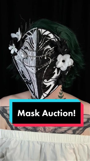 Auction starts: Oct 21st & Ends: Oct 28th! #mask #forsale #auction #listing #masquerade #costume #cosplay #larp #embroidery #sewing #glasses #phantomasy #fantasy