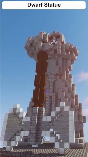 Build a Dwarf Statue in Minecraft #shorts