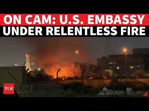 'DIRECT HIT': Explosion Rocks US Embassy In Baghdad After Attack With 21 Rockets, Drones
