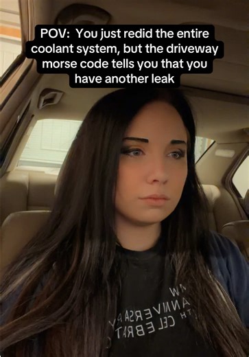 That driveway morse code 🙃 Jk, Banksy's not going anywhere. I love my E34 too much to give up on him 💜 #dealership #humor #bmw #bmwe34 #bmwmotorsport