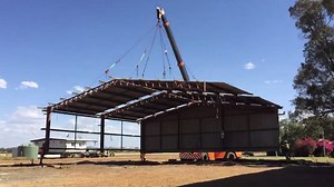 Last week we moved the old shed to make room for the new SwarmFarm office! Thanks to Blueprint Sheds it only took 3 days to shift! | SwarmFarm Robotics