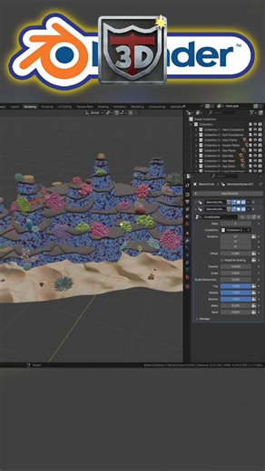 3D Tudor | 🐚 Coral Reef in Blender – Just Minutes! https://3dtudor.gumroad.com/ https://discord.gg/yEAHT5MTG7 🪸 Click + spawn coral instantly 🎯... | Instagram