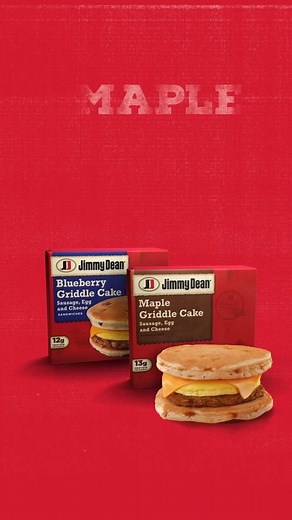 A perfect morning calls for the perfect pairing-Jimmy Dean Maple Griddle Cakes. Sweet pancake outside, savory sausage inside. Ready in minutes. | Jimmy Dean