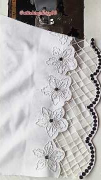 🔥Woolen Thread Embroidery design with Sewing Machine #ytshorts #ytviral #fashion #diy #embroidery