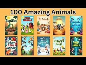 100 Animal Names for Kids 🐾 | Learn with Pictures for Toddlers & Preschoolers | Bright Bunnies