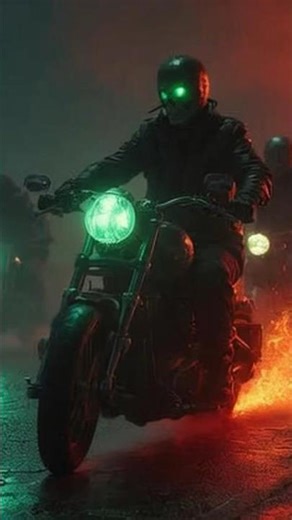 GK Artist - Riders of Death | Ghost Bikers on Halloween Night #shorts