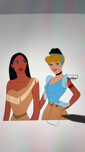 555K views · 1.1K reactions | Cinderella m’a art transformation #disney #artist #art #glowup #cinderella #reelschallenge | Creamimy Artist | Facebook