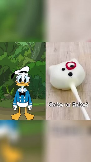 Donald Duck picks cake or fake #Animation