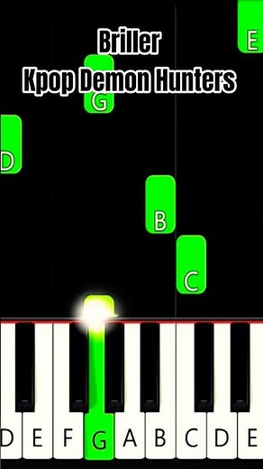 Briller - KPop Demon Hunters - Piano Tutorial