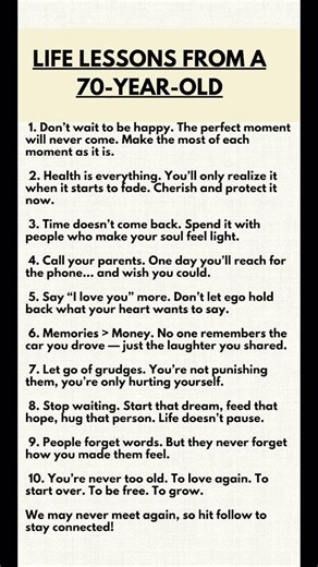 10 Life Lessons from a 70-Year-Old That Most People Learn Too Late | Wisdom & Life Advice 2025