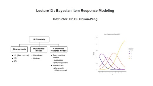 第十三讲 Bayesian Item Response Modeling
