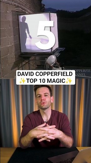 David Copperfield | TOP 10 MAGIC #5 Walking through the Wall Of China Act.
