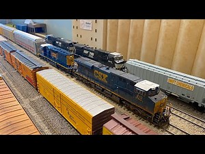 CSX and Norfolk Southern HO Scale Freight Trains