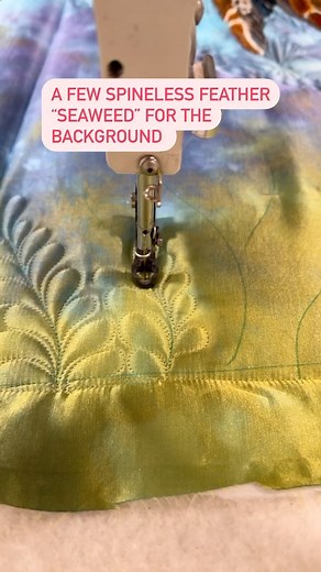 10K views · 240 reactions | Freemotion quilting feathers can be more...