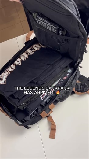 Sabaton on Instagram: "THE LEGENDS BACKPACK HAS ARRIVED! 🔥 We’re excited to unveil our brand-new, military-style Legends backpack! It’s the perfect travel buddy – not only because of its size, but also thanks to its many compartments. This bag safely accommodates your laptop or tablet, has an airflow back panel, and for ULTIMATE comfort, comes equipped with padded straps. And just look at it! 😍 It features custom zipper pullers, camel-coloured straps, and elements inspired by the Legends album