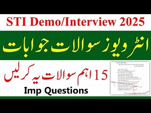15 Most Imp Questions for STI Interviews 2025 | STI Jobs 2025 | STI Jobs 2026 Interview