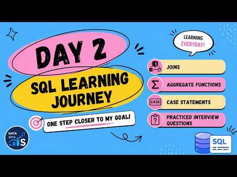 Day 2 of My Data Analyst Journey | SQL Aggregate Functions & CASE Statements