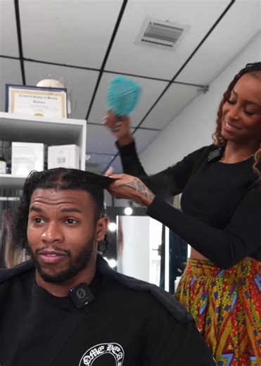 Shilo Sanders Asks Dad About Baldness While Braiding Hair