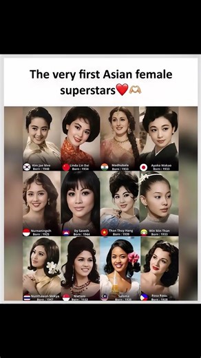 Asia’s Early Female Superstars Who Ruled the Silver Screen ✨ #femalehistory