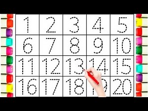 1 To 20 Contact Numbers | 12345678910 | learn To Draw 123 Counting Numbers For kids