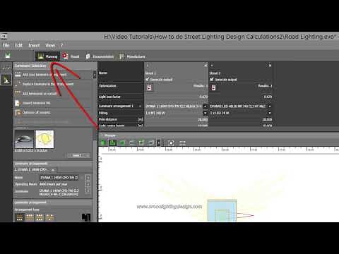 How to rotate the Luminaire in road lighting design