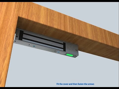YLI Electronic | Single Door Magnetic Lock with LED (600Lbs holding force) | installation video