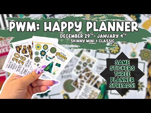 Plan With Me | Happy Planner | First Classic & Skinny Mini Spreads of 2026!💜