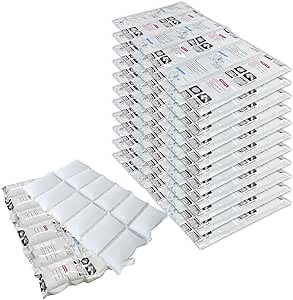 RAINBOW Dry Ice Packs for Shipping Long Lasting, Reusable Cold Ice Pack Sheets for Lunch Box, Flexible Dry Ice Packs for Coolers, Dry Ice for Shipping Frozen Food, 12 Ice Cells Each Sheet, 16 Sheets