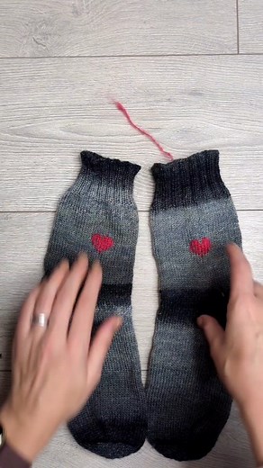 2.4K views · 52 reactions | Spontaneous idea to turn vanilla socks into a cute Valentine's day gift. . I'm using @rowanyarns gradient Sock yarn and the sock is based on #valmieramemoriessocks without the colourwork. | Zaneteknits | Facebook