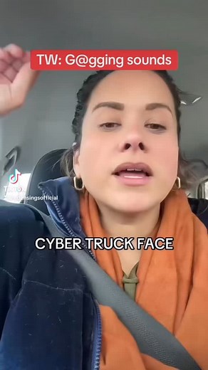 It’s a visceral reaction 🤢 #cybertruck #gag #yikes | Edensingsofficial