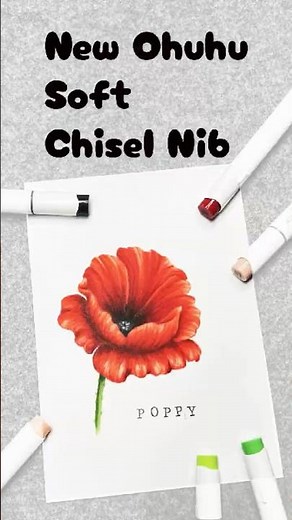 Unboxing the NEW Ohuhu Soft Chisel Markers 🖍