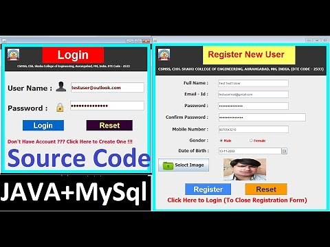 Java Login and Register Form Step by Step NetBeans MySql Database Java Projects Tutorial Source Code