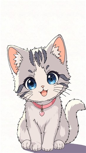 How to Draw a Cute Little Cat 🐱 (3 Easy Steps)Cute Cat Drawing for Beginners ✏️✨Learn Cute Cat