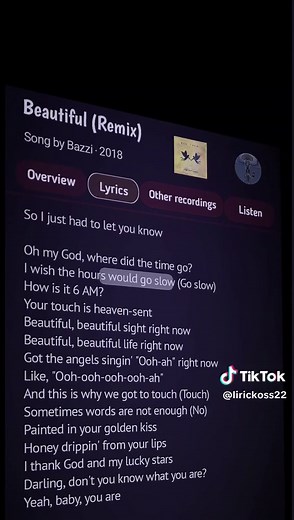Beautiful — Bazzi & Lirickoss Lyric Moment