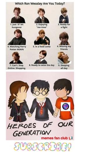 Every Mood Has a Ron Weasley 😆 | Potterheads Relate #harrypotter #trending #memes #shorts #viral