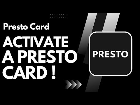 How to Activate Presto Card !