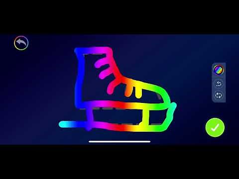 ABCmouse magic rainbow Traceables ice skate trace the ice skate