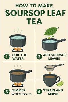 How to Make Soursop Leaf Tea for Full Benefits #SoursopLeafTea #HealthyDrinks #HerbalTea