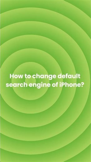 How to change default search engine of iPhone?