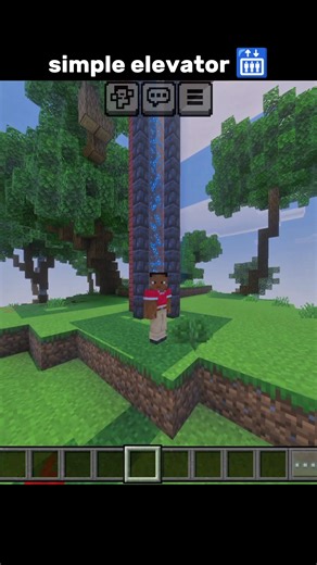 simplest elevator in Minecraft 🛗👈🏻 #avix#elevator#secondvideo#minecraft#minecraftshorts#viral