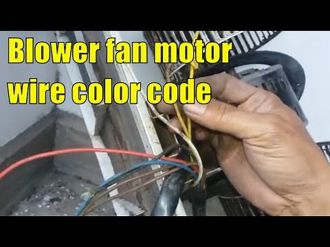 3 speed blower electric fan motor wire color coding