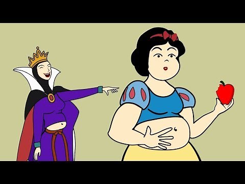 Disney princess Snow White AS CHUBBY - Funny Animation