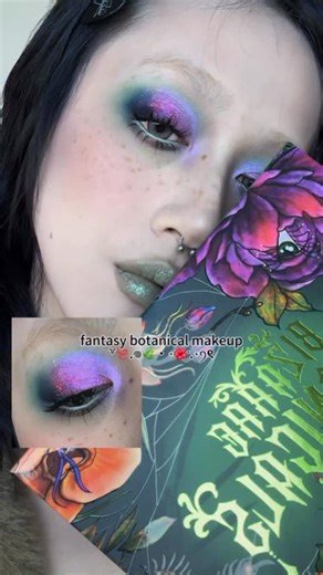 freya86 芙蕾雅 on Instagram: "fantasy botanical makeup ꒷🪱.𖦹🌿˙⋆🌺˚.⋆ꪆৎ幻想植物系妆容 #makeup #makeuptutorial #makeupideas #makeupinspo #motd #softgoth #grungemakeup #darkambient #darkfairy #dieverunecosmetics #fyp"