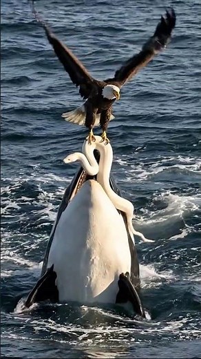 Eagle protects Owl Chicks from Snake 🐍 #shorts #wildlife