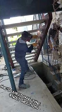 How to install precast step treads by welding!