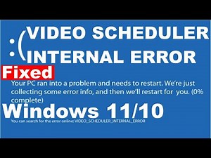 Fix VIDEO_SCHEDULER_INTERNAL Blue screen Error Once and For All