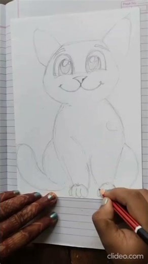 sketch drawing of cat#sketching